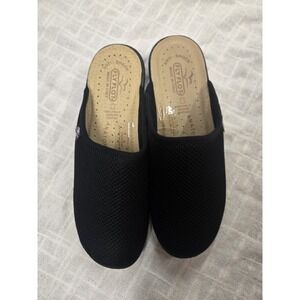Women's Slide Black  Mesh Fly Flot Shoes Made In Italy Size 40 9